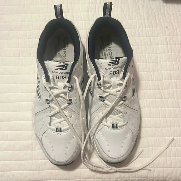 New Balance 608 White Navy Men's Shoes, size 12 Extra Wide 4E MX608WN5 NWOT - Picture 2 of 8